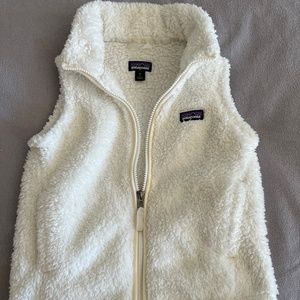 Patagonia White Fleece Vest size S
